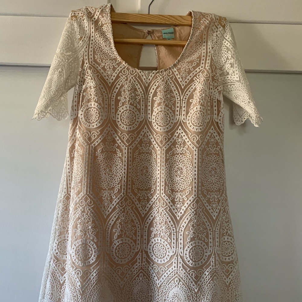 White lace shift dress Plenty by Tracy Reese